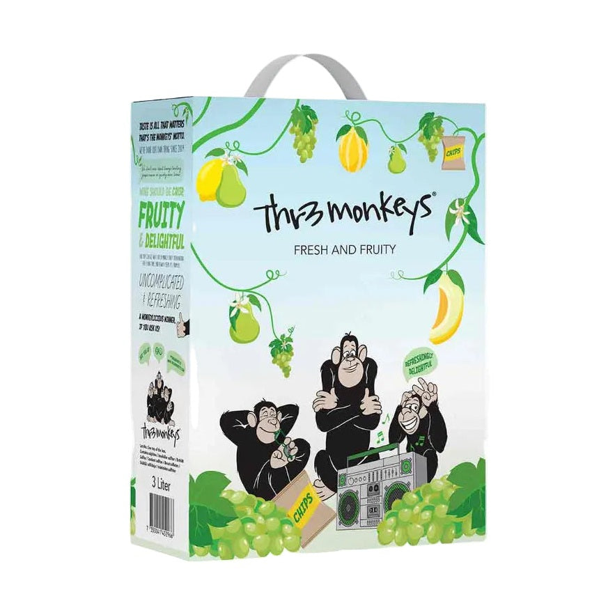 Thr3 Monkeys Fresh & Fruity Hvítt