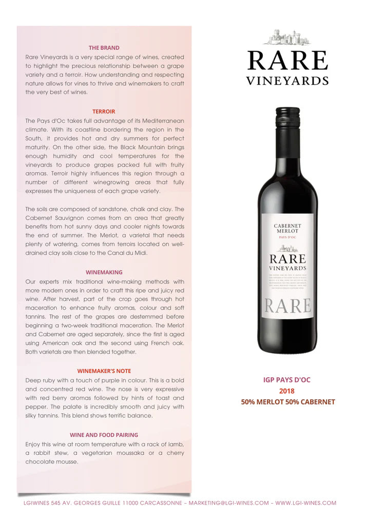 Rare Vineyards Cabernet Merlot 2023 - 750ml