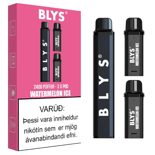 BLYS Kit 2400 (3 poddar) - Strawberry Ice