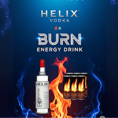 Helix Vodka 700ml x 6 burn