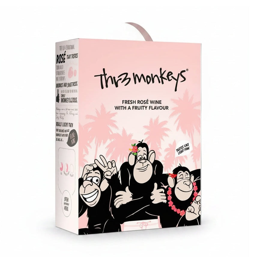 Thr3 Monkeys Fresh Rosé - 3000ml