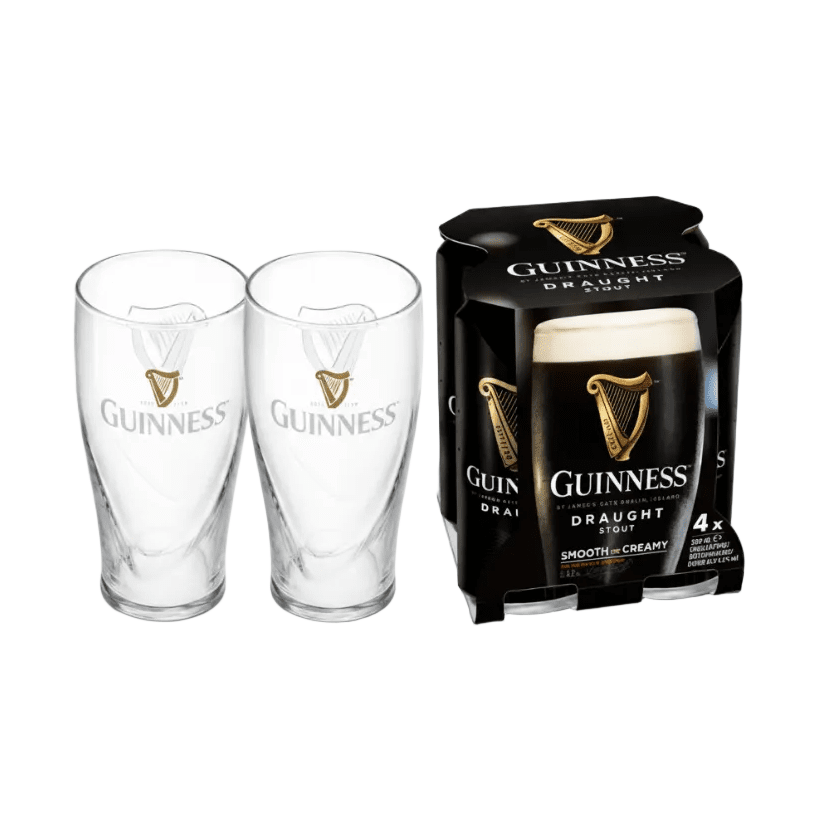 4xGuinnes og 2xglös