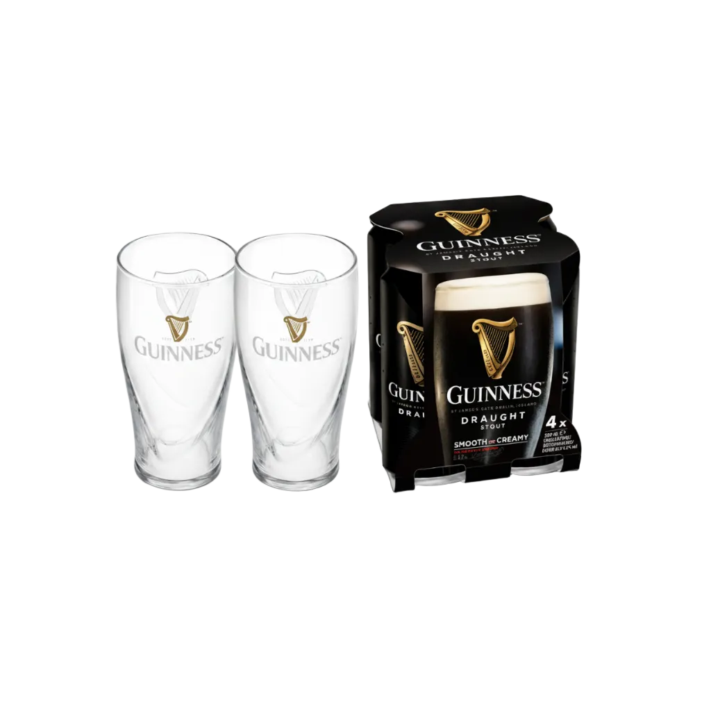 4xGuinnes og 2xglös
