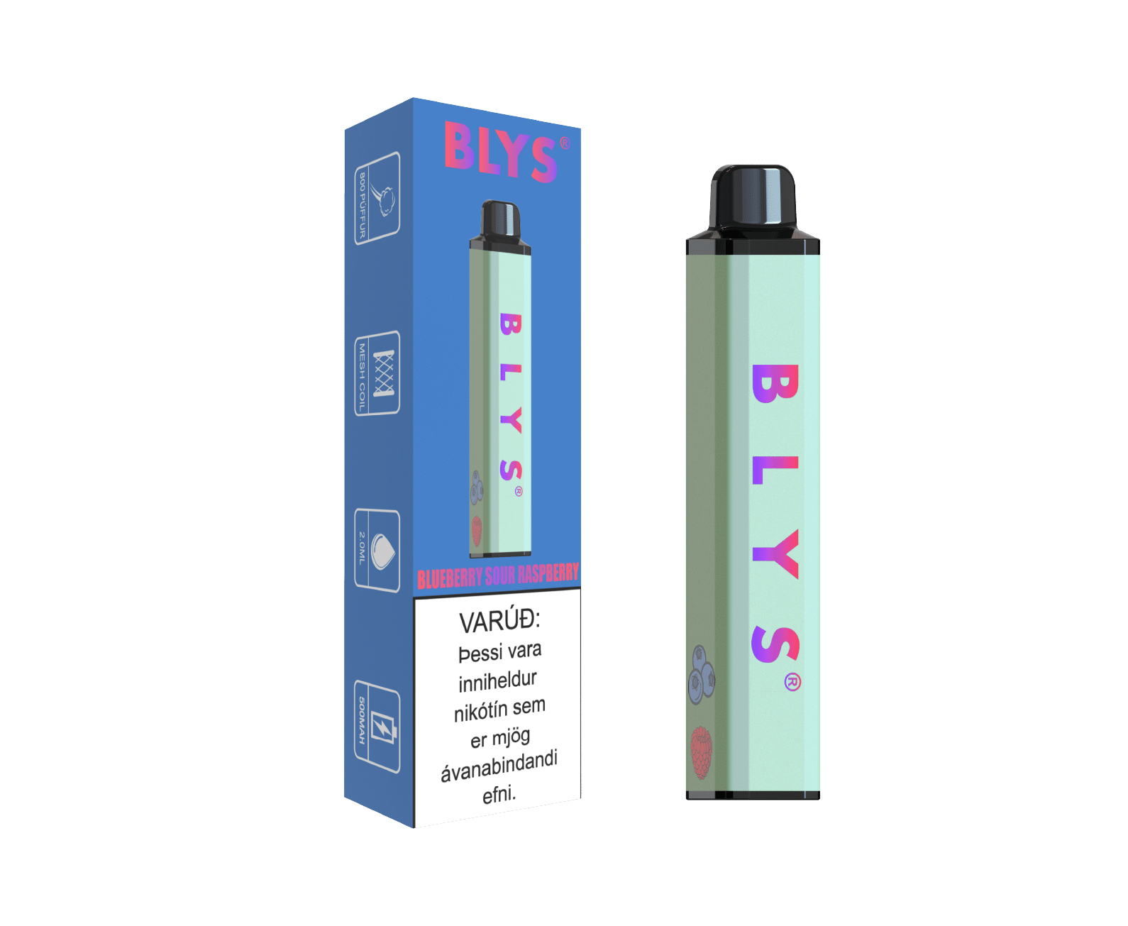 BLYS 800 – Blueberry sour Rasberry
