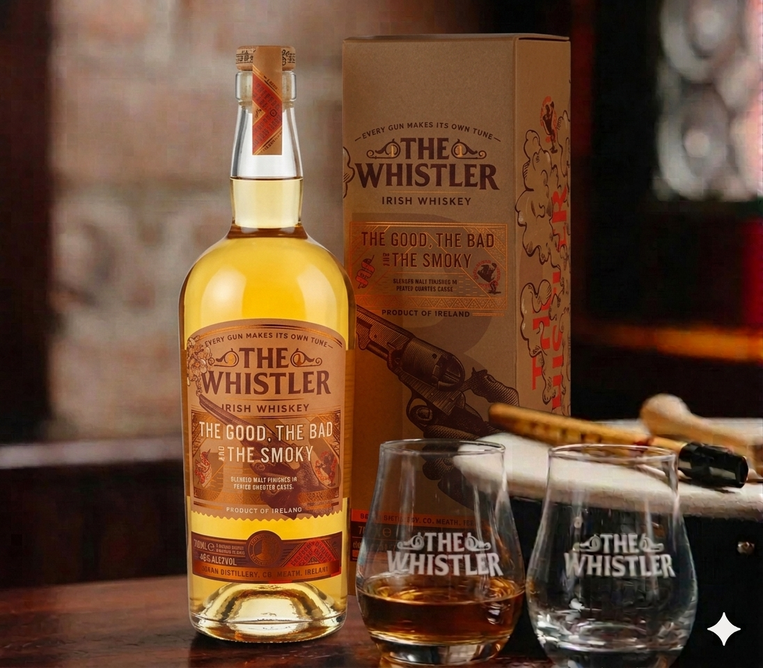 The Whistler The Good, The Bad and The Smoky 700ml + 2 glös
