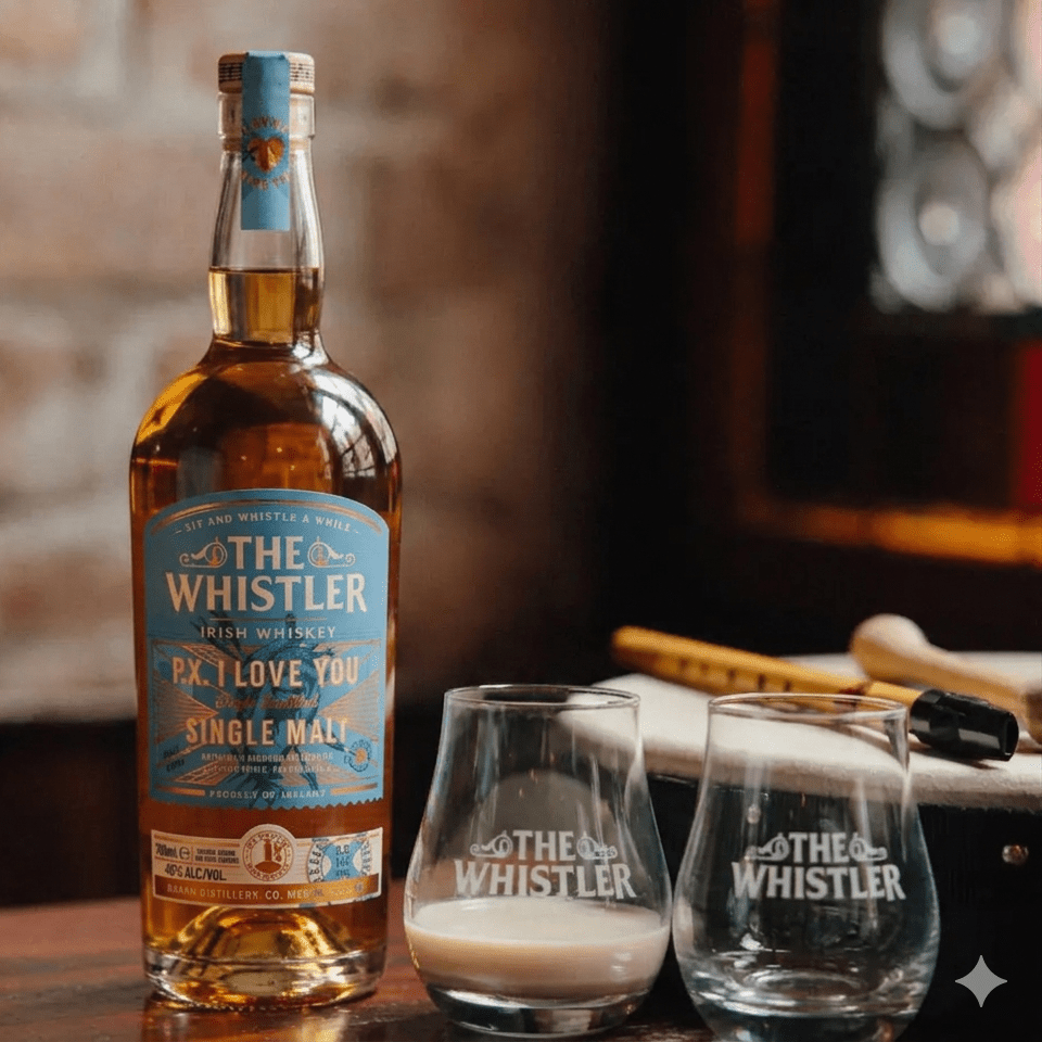 Whistler P.X. I Love You Whiskey + 2 glös