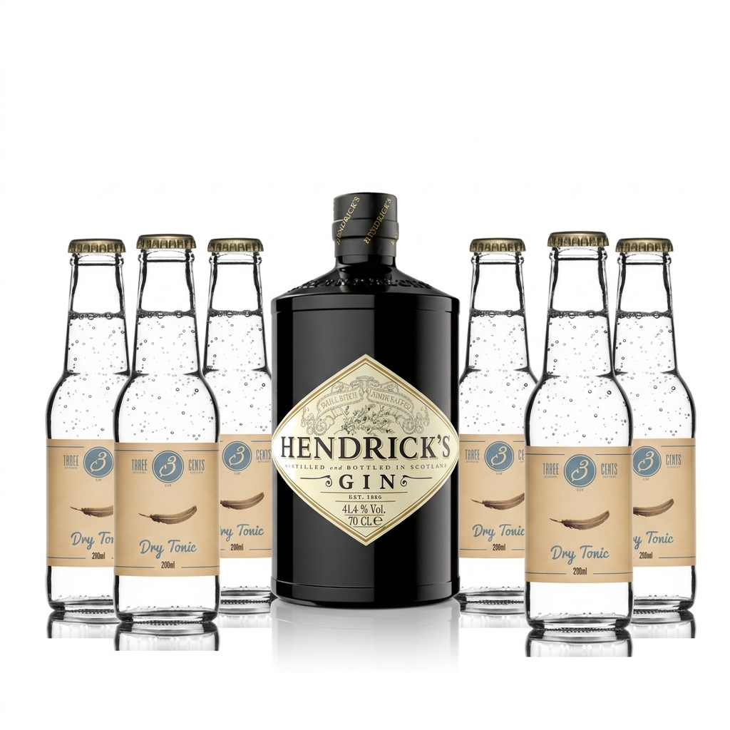 Hendricks 700ml + 6 dry tonic