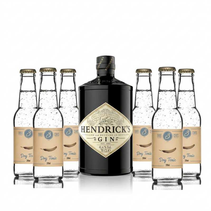 Hendricks 700ml + 6 dry tonic