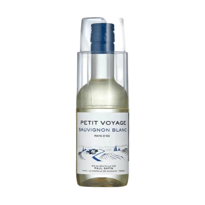 Petit Voyage Sauvignon Blanc m/ glasi - 187ml